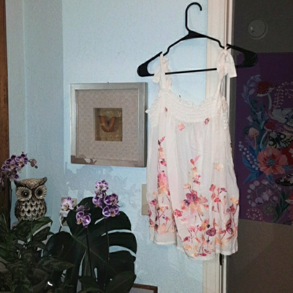 Embroidered floral top womens, signature studio.